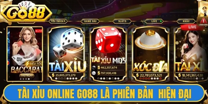 Tài Xỉu Online Go88 Chinh Phục Mọi Giới Hạn Giải Trí 1 Tài xỉu online Go88 là phiên bản hiện đại